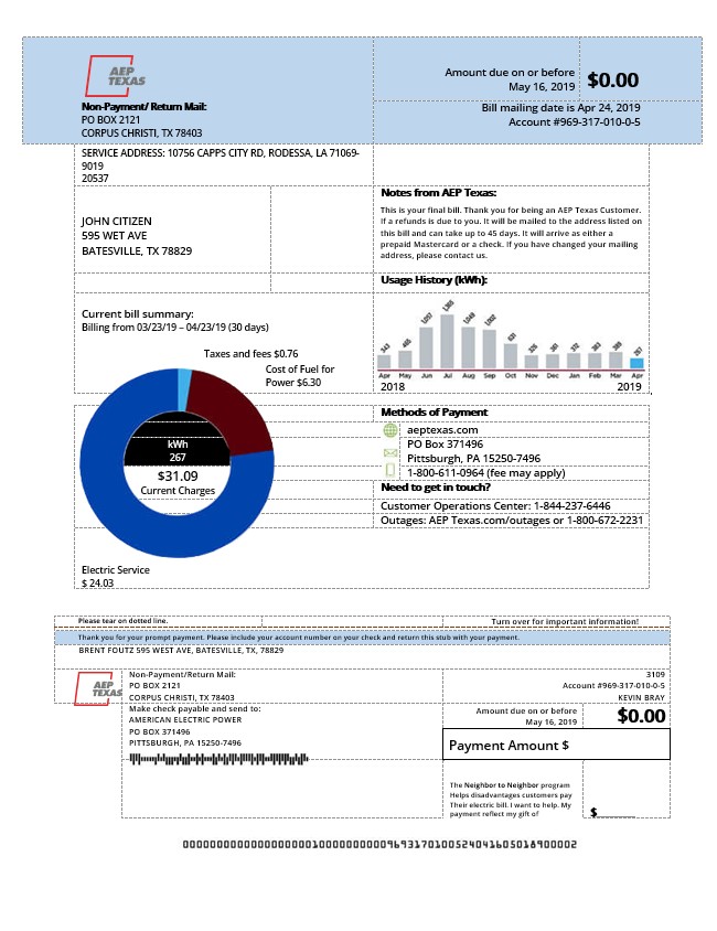  Minol USA business utility bill 